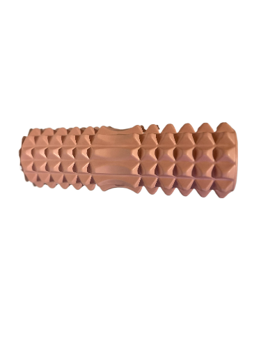 Roze foam roller voor spierherstel en flexibiliteit – Ideaal voor yoga, pilates en dagelijkse foam rolling oefeningen