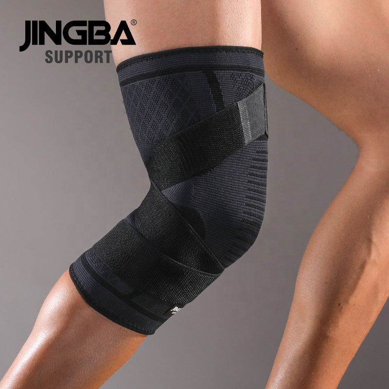 Kniebrace met maten M, L en XL, eenvoudig 10 cm boven de knie te meten