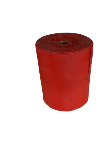 Rode weerstandsband op rol van 45 meter – medium weerstand (8 LBS) voor krachttraining en gevorderde gebruikers