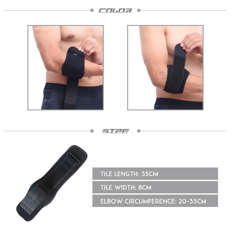 Close-up van verstelbare klittenbandsluiting van tennisarm brace – comfortabel en stevig voor dagelijkse ondersteuning
