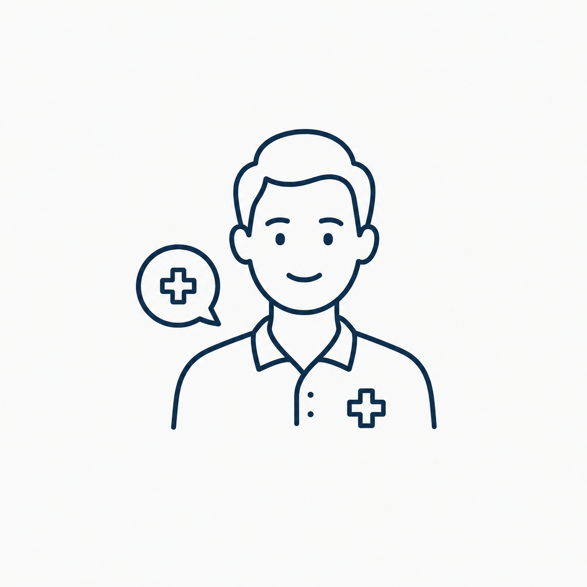 Icon van advies van een fysiotherapeut
