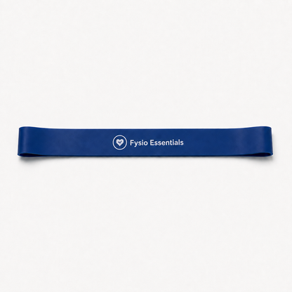 Blauwe Fysio Essentials weerstandsband van 15-20 kg voor zware krachttraining en weerstandsoefeningen
