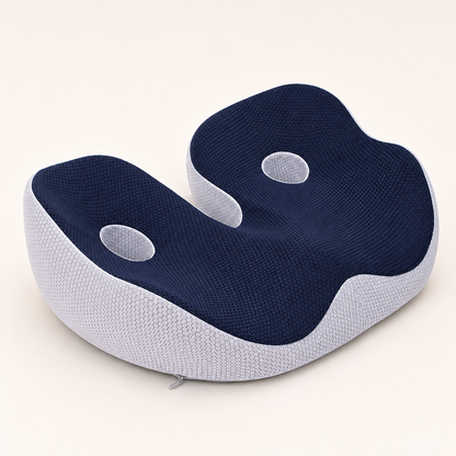 Comfortplus ergonomisch zitkussen met verstelbare band en gesp voor een aanpasbare pasvorm tijdens het zitten