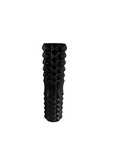 Compacte en draagbare foam roller, ideaal voor gebruik thuis of in de sportschool