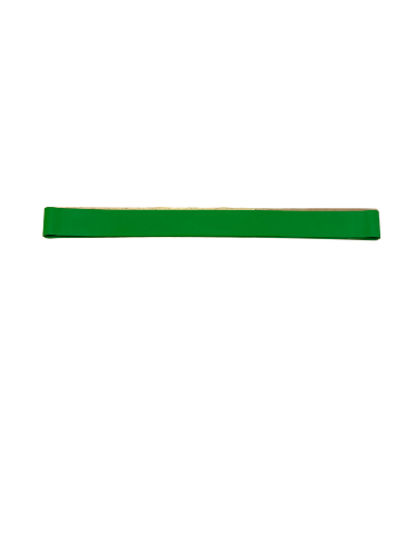 Groene weerstand band voor intensieve krachttraining (± 10-15 kg).
