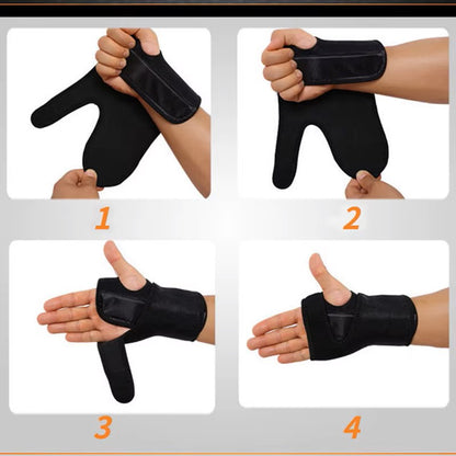 Handbrace bij middenhandsbreuk tijdens lichte dagelijkse activiteit voor stabiele ondersteuning