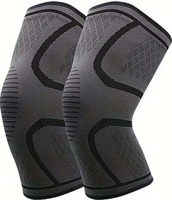 Knie Compressie Brace met antislip siliconen strip, ideaal voor ondersteuning bij knieklachten zoals vocht in de knie of lichte zwelling