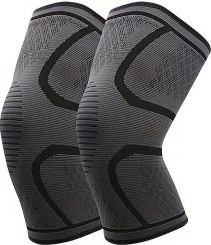 Knie Compressie Brace met antislip siliconen strip, ideaal voor ondersteuning bij knieklachten zoals vocht in de knie of lichte zwelling