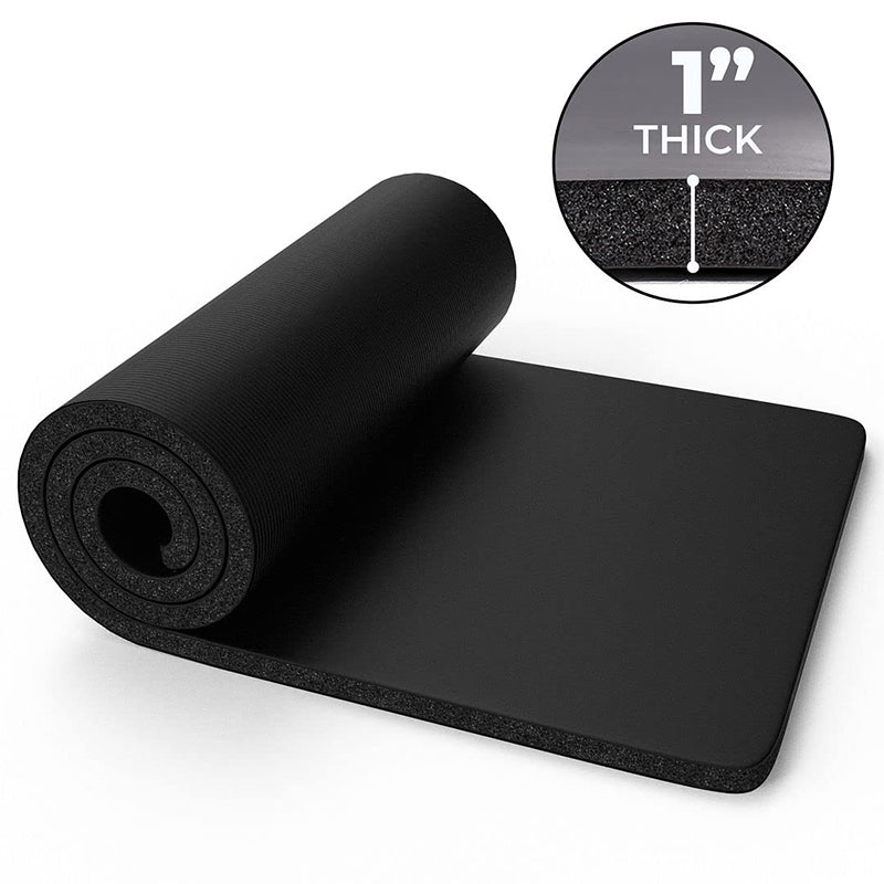Dikke yoga mat (183x61x1 cm) – professioneel comfort met extra demping