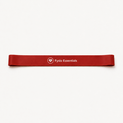 Rode Fysio Essentials weerstandsband van 5-10 kg voor middelzware training, spierversterking en oefeningen