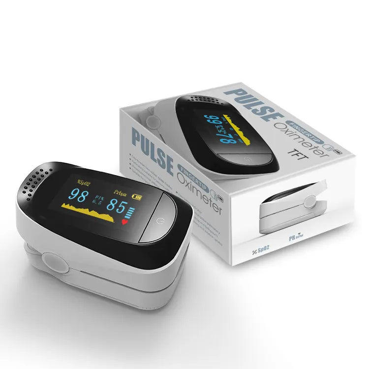 Meet zuurstofgehalte en hartslag eenvoudig met de Fysio Essentials Saturatiemeter