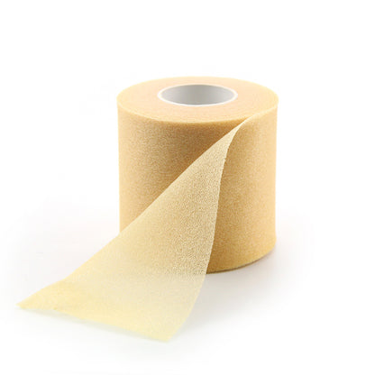 Huidkleurige underwrap gebruikt voor ondersteuning en comfort tijdens sportactiviteiten