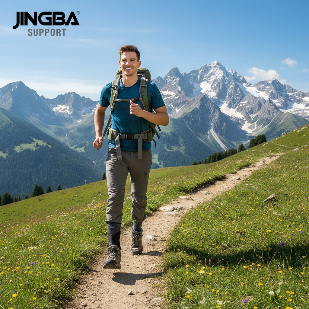 Enkelbrace tijdens het hiken